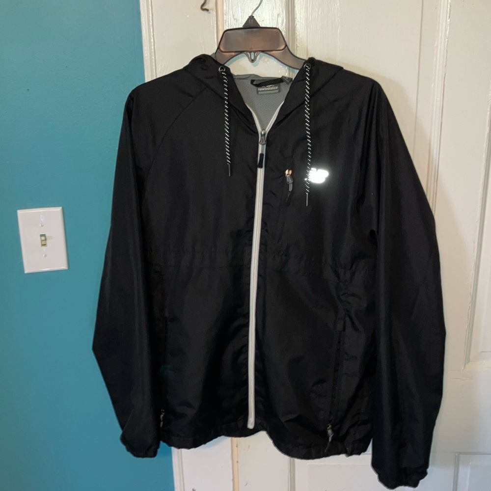 Full Zip New Balance Windbreaker with Zippers Reflective